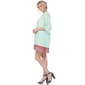 Womens White Mark Elbow Sleeve Embroidered Dress - image 3