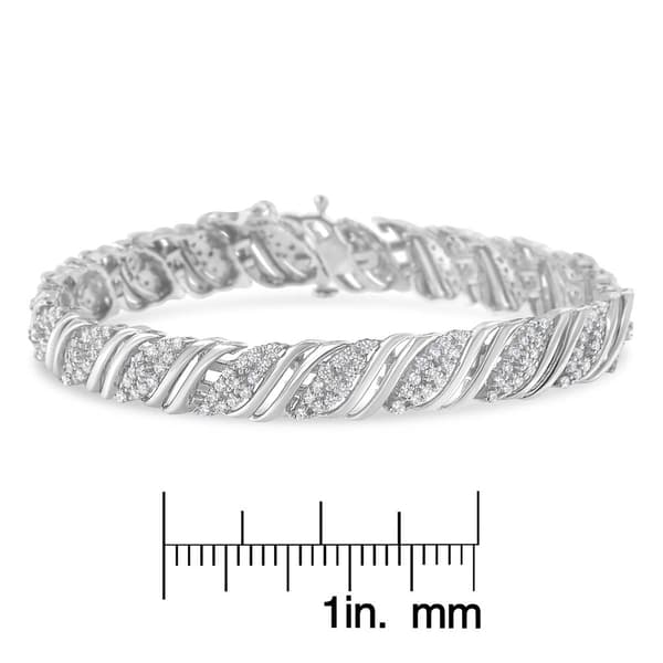 Diamond Classics&#8482; Sterling Silver Double Wrap Bracelet