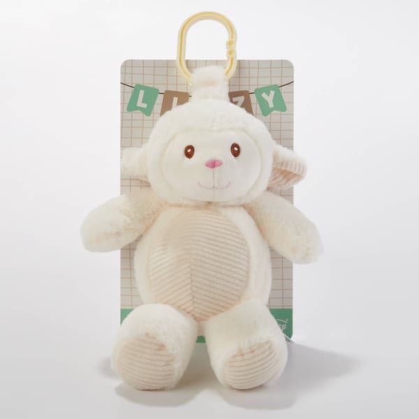 Linzy Baby 10in. Sheep Stroller Toy w/ Rattle - image 