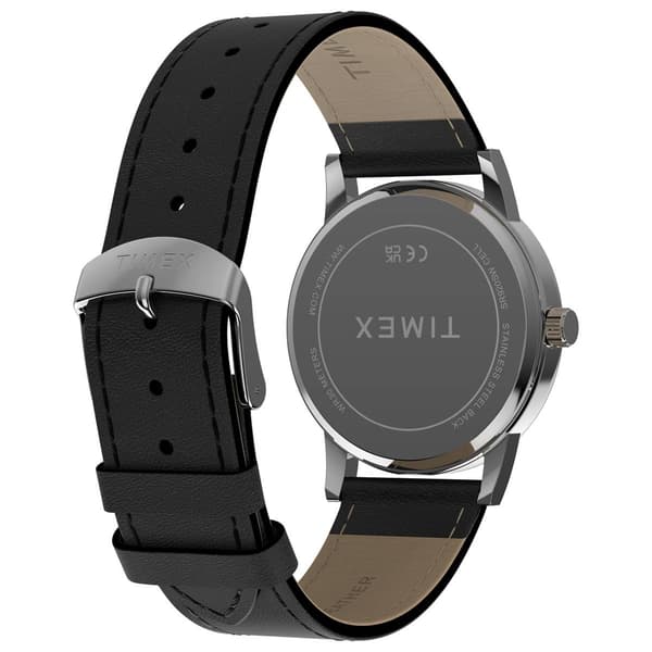 Mens Timex® Main Street Silver-Tone Dial Watch - TW2Y67300JT