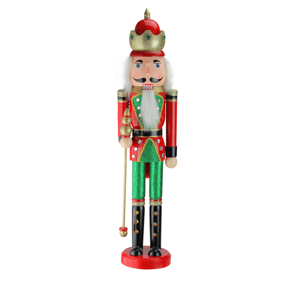 Northlight 24in. Red & Green Wooden Christmas Nutcracker King