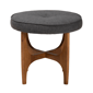 Baxton Studio Theo Japandi Wood Ottoman Footstool - image 2