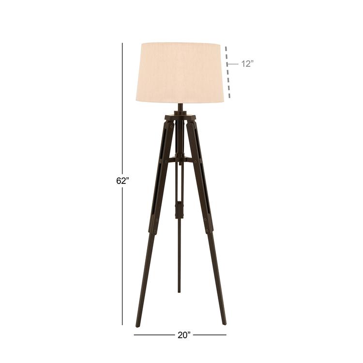 9th & Pike® Brown Tripod Industrial Floor Lamp