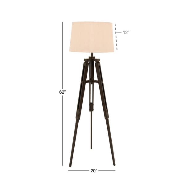 9th & Pike® Brown Tripod Industrial Floor Lamp