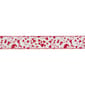 Northlight Seasonal 30ft. Red & White Glitter Hearts Craft Ribbon - image 3