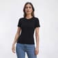 Petite Architect® Short Sleeve Drop Needle Pointelle Tee - image 4