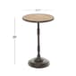 9th & Pike® Round Wood And Metal Accent Table - image 5