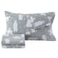 Freshfolds Cotton Grey Polar Bear Winter 4pc. Flannel Sheet Set - image 1