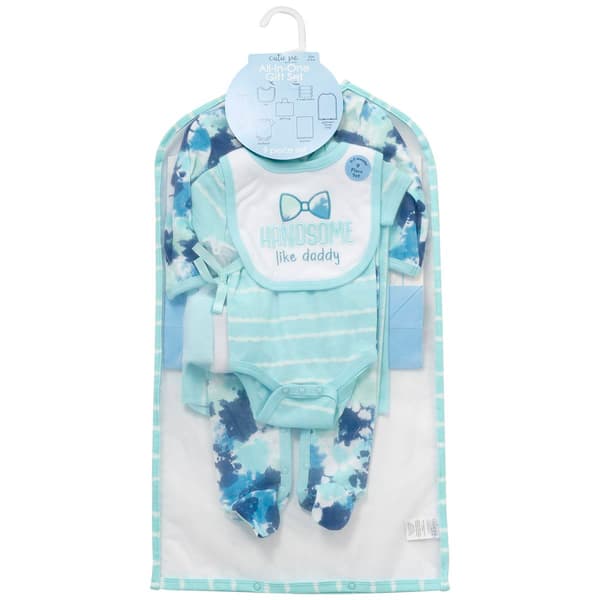 Baby Boy &#40;NB-9M&#41; Cutie Pie Handsome Like Dad Tie Dye Layette Set