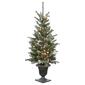National Tree Pre-Lit 4ft. Snowy Morgan Spruce Entrance Tree - image 1