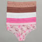 Juniors Juicy Couture 5pk. Raw Edge Hipster Panties JC6969-5PKAR - image 2