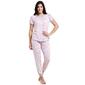 Juniors Pillow Talk 2pc. Short Sleeve Cat & Heart Pajama Set - image 1
