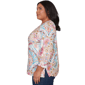 Plus Size Alfred Dunner Classics 3/4 Sleeve Paisley Floral Blouse - image 4