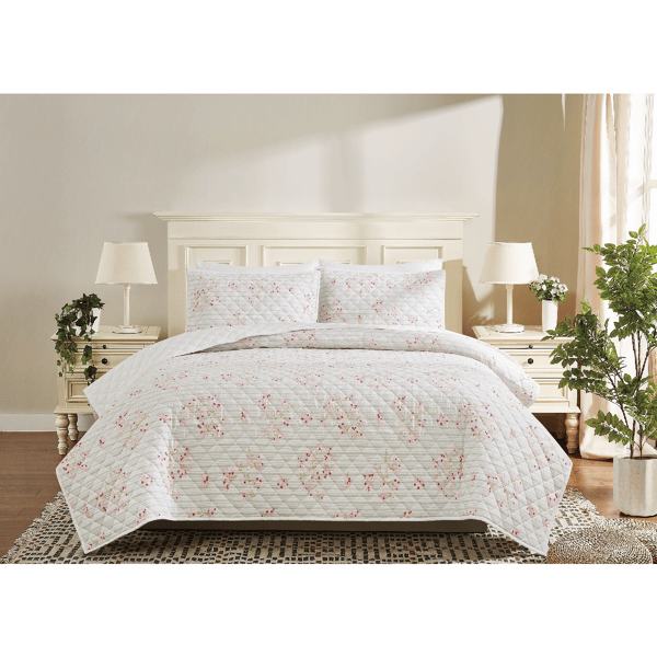 Cottage Classics Emma Floral 3pc. Quilt Set - image 