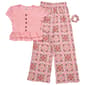 Girls (7-16) Sweet Butterfly Ruffle Hem Top/Tile Palazzo Pant - image 1