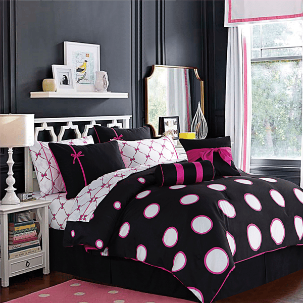 VCNY Home Sophie Polka Dot Bed-in-a-Bag Comforter Set