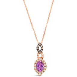 Le Vian(R) Rose Gold Amethyst Nude Diamond Pendant