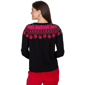 Womens Ruby Rd. Mysterious Romance Fair Isle Rose Sweater - image 2