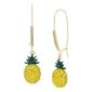 Betsey Johnson Pineapple Dangle Earrings - image 1