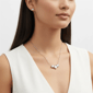 Saffron 4ctw. Moissanite Diamond Trio Pendant Necklace - image 3