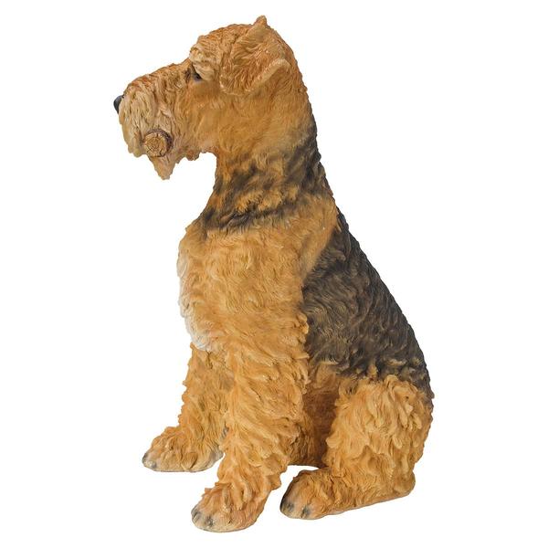 Hi-Line Gift Airedale Terrier Garden Statue