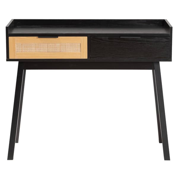 Baxton Studio Kalani Espresso Brown Wood 2-Drawer Console Table