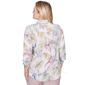 Petite Alfred Dunner Vintage Charm Tie Sleeve Tropical Blouse - image 2