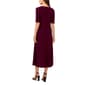 Womens MSK Elbow Sleeve V-Neck Twist Front Midi Dress - image 2