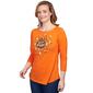 Petite Ruby Rd. Must Haves II Spooky Pumpkin 3/4 Sleeve Tee - image 3