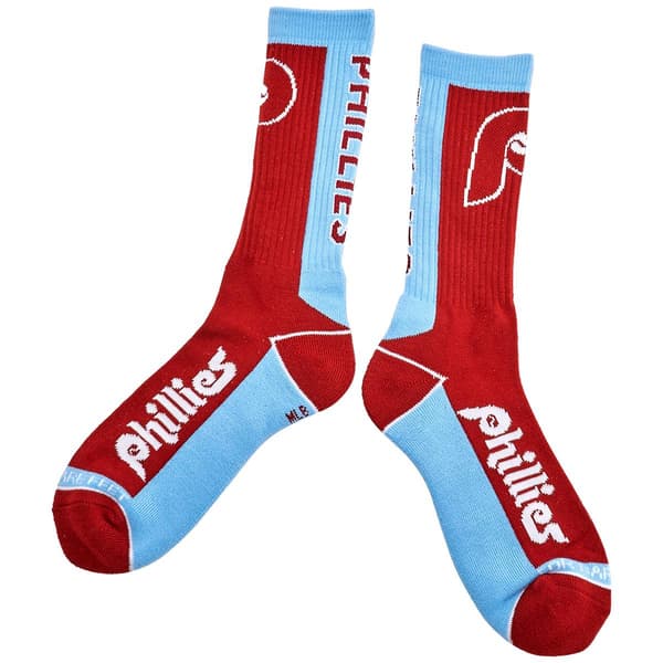 Mens MLB Philadelphia Phillies MVP Cooperstown Quarter Socks - image 