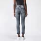 Plus Size Bleu Denim Roll Cuff Skinny Ankle Jeans - image 2