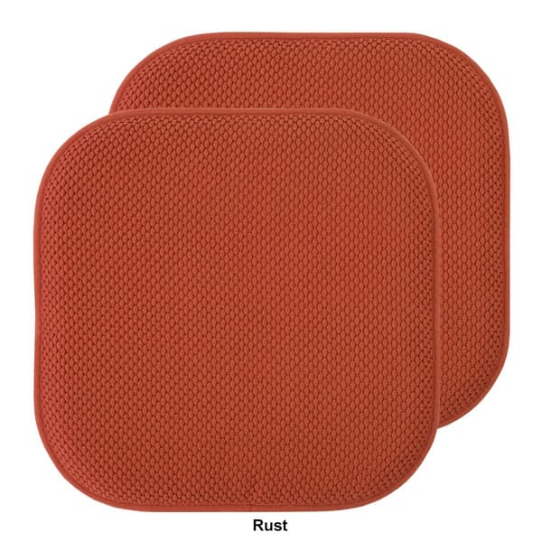 Sweet Home Collection Honeycomb Memory Foam Non-Slip Chair Pad