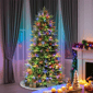 Puleo International 7.5ft. Pre-Lit Fraser Fir Slim Christmas Tree - image 2