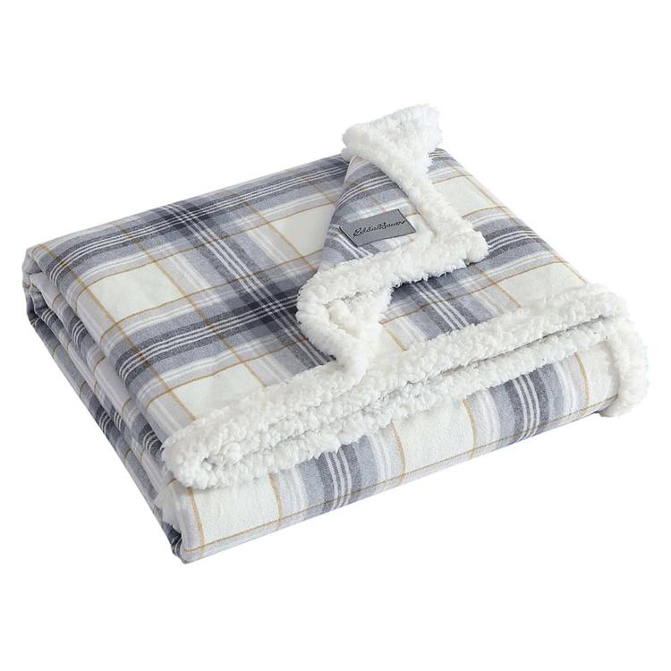 Eddie Bauer Edgewood Plaid Cotton Throw
