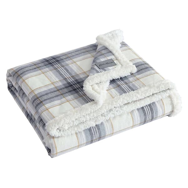 Eddie Bauer Edgewood Plaid Cotton Throw