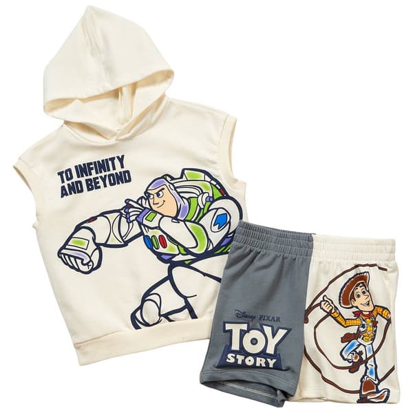 Toddler Boy Disney Toy Story 2pc. Hooded Tank Short Set - image 