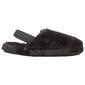 Womens Capelli New York Solid Black Faux Fur Slippers w/Backstrap - image 2