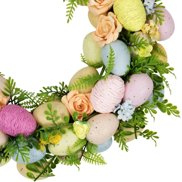 Northlight Seasonal Artificial Floral Easter Egg Spring Wreath