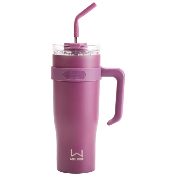 Wellness 40oz. Stainless Steel Tumbler w/ Straw