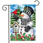 Briarwood Lane Checkered Snowman Garden Flag - image 1