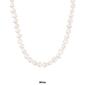 Splendid Pearls 14kt. White Gold Silver Baroque Pearl Necklace - image 4