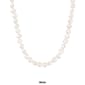 Splendid Pearls 14kt. White Gold Silver Baroque Pearl Necklace - image 4