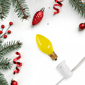 Northlight 25ct. C7 Opaque Yellow Christmas Replacement Bulbs - image 2
