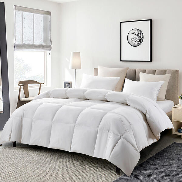 Serta(R) 233 Thread Count Goose Feather Down Fiber Comforter - image 
