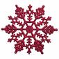 Northlight Seasonal 24ct. Berry Pink Glitter Snowflake Ornaments - image 2