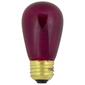 Pack of 25 Incandescent S14 Purple Christmas Replacement Bulbs - image 2