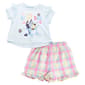 Toddler Girl Bluey Ruffle Sleeve Top & Shorts Set - image 1