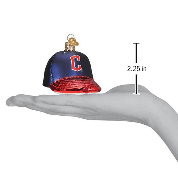 Old World Christmas Cleveland Guardians Baseball Cap Ornament