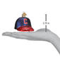 Old World Christmas Cleveland Guardians Baseball Cap Ornament - image 3