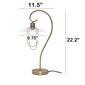 Lalia Home Studio Loft Modern Metal Scroll Table Lamp - image 6